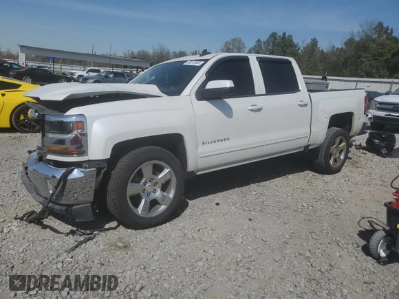2017 Chevrolet Silverado 1500 LT with VIN 3GCPCREC4HG129055, listed as a Copart auction lot 50312855 with 121,334 mi miles and Salvage Title. Bid and sale history available at carsss.com. Image 1.