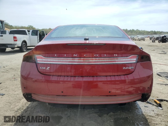 2015 Lincoln MKZ with VIN 3LN6L2J93FR624292, listed as a Copart auction lot 54145615 with 41,905 mi miles and Salvage title. Bid and sale history available at DreamBid. Image 6.