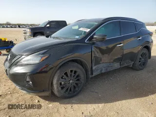 2022 Nissan Murano SV z VIN 5N1AZ2BJ8NC125762, wystawiony jako Copart lot #47609395 z przebiegiem 15 115 mil mil oraz Szkoda całkowita • Salvage title. Historia ofert i sprzedaży dostępna na DreamBid. Obrazek 1.