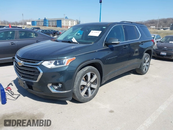 2020 Chevrolet Traverse LT with VIN 1GNERHKW1LJ115725, listed as a IAAI auction lot 41745831 with 53,940 mi miles and . Bid and sale history available at DreamBid. Image 2.