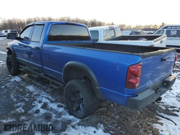 2007 Dodge Ram 3500 Laramie with VIN 3D7MX38C17G759717, listed as a Copart auction lot 41629965 with 266,267 mi miles and Salvage Title. Bid and sale history available at carsss.com. Image 2.
