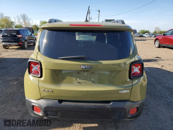 2015 Jeep Renegade Latitude z VIN ZACCJBBT3FPB87492, wystawiony jako Copart lot #56017335 z przebiegiem 112 084 mil mil oraz Szkoda całkowita • Salvage title. Historia ofert i sprzedaży dostępna na DreamBid. Obrazek 6.