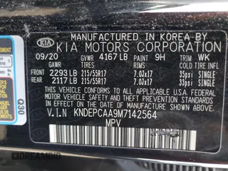 2021 Kia Seltos LX with VIN KNDEPCAA9M7142564, listed as a Copart auction lot 58945954 with 142,601 mi miles and Salvage Title. Bid and sale history available at carsss.com. Image 12.