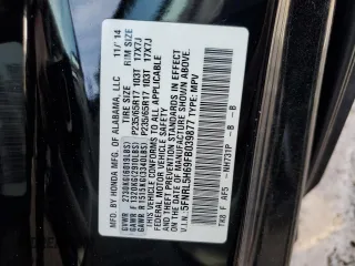 2015 Honda Odyssey EX-L with VIN 5FNRL5H69FB039877, listed as a Copart auction lot 46333935 with 238,716 mi miles and Salvage Title. Bid and sale history available at DreamBid. Image 13.
