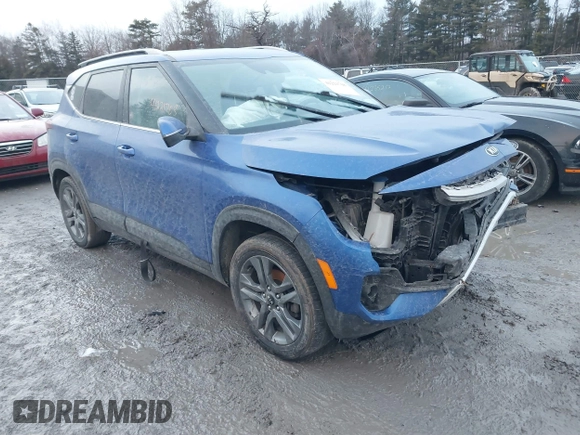 2021 Kia Seltos S with VIN KNDEU2AA5M7045302, listed as a IAAI auction lot 41221708 with 72,592 mi miles and . Bid and sale history available at DreamBid. Image 1.
