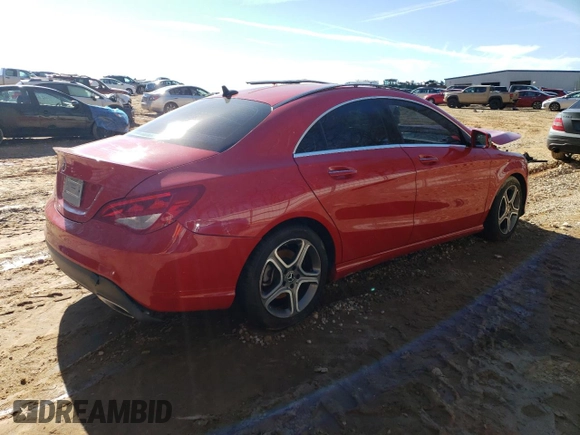 2018 Mercedes-Benz CLA with VIN WDDSJ4EB7JN633189, listed as a Copart auction lot 37712953 with 56,158 mi miles. Bid and sale history available at carsss.com. Image 3.