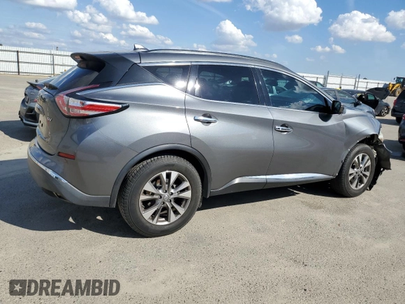 2018 Nissan Murano S with VIN 5N1AZ2MG8JN134672, listed as a Copart auction lot 50769395 with 104,217 mi miles and Salvage Title. Bid and sale history available at DreamBid. Image 3.