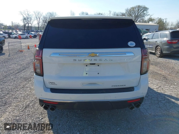 2022 Chevrolet Suburban Premier with VIN 1GNSCFKDXNR121180, listed as a IAAI auction lot 41833036 with 86,085 mi miles and . Bid and sale history available at DreamBid. Image 16.