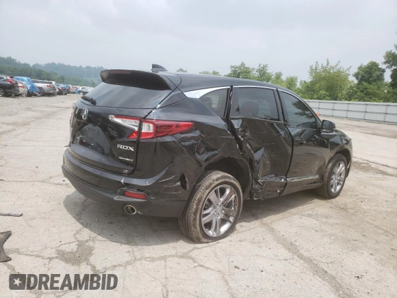 2021 Acura RDX w/Advance Package with VIN 5J8TC2H74ML044932, listed as a Copart auction lot 58003913 with 49,339 mi miles. Bid and sale history available at carsss.com. Image 3.