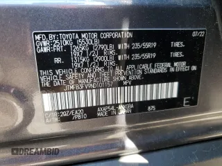 2022 Toyota RAV4 XSE with VIN JTMFB3FV9ND101157, listed as a Copart auction lot 59044315 with 54,591 mi miles and Salvage title. Bid and sale history available at DreamBid. Image 13.