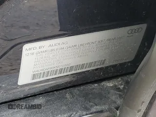 2019 Audi A8 z VIN WAU8DAF80KN010332, wystawiony jako Copart lot #55418865 z przebiegiem 17 282 mil mil oraz Szkoda całkowita • Salvage title. Historia ofert i sprzedaży dostępna na DreamBid. Obrazek 12.