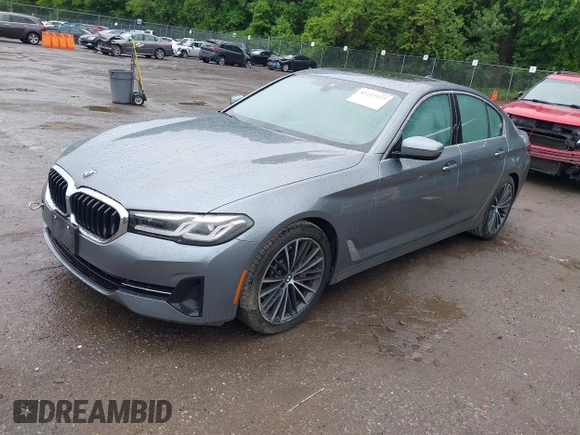 2021 BMW 5 Series 530i xDrive with VIN WBA13BJ08MCF06170, listed as a IAAI auction lot 42227277 with 21,985 mi miles and . Bid and sale history available at DreamBid. Image 2.