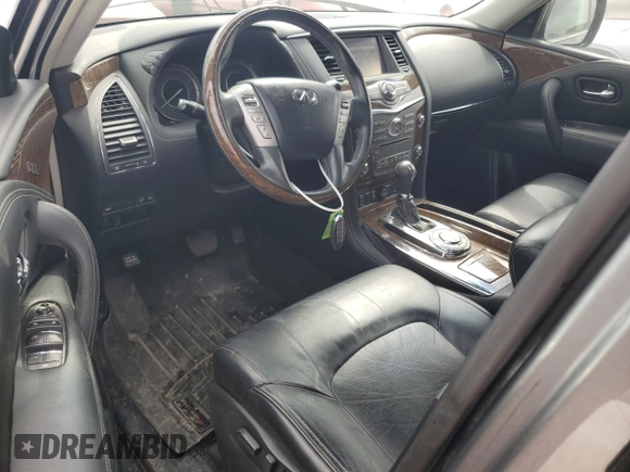 2017 Infiniti QX80 with VIN JN8AZ2NF9H9646393, listed as a Copart auction lot 50563315 with Not provided miles and Salvage title. Bid and sale history available at DreamBid. Image 8.