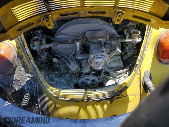 1974 Volkswagen Beetle with VIN 1342675695, listed as a Copart auction lot 71269974 with 18,636 mi miles and Salvage Title. Bid and sale history available at DreamBid. Image 11.