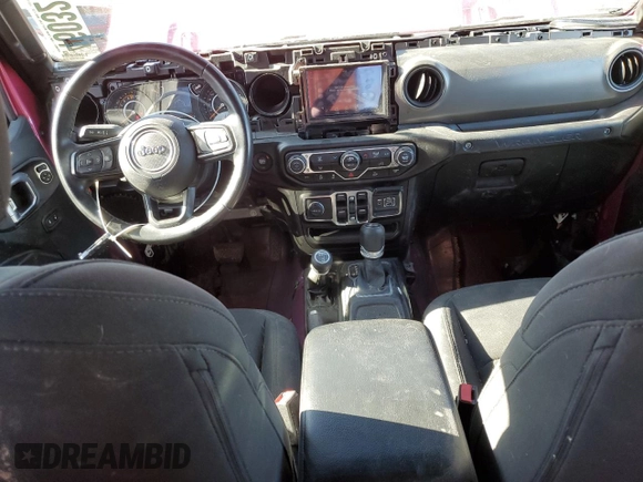 2022 Jeep Wrangler Unlimited Sport S with VIN 1C4HJXDG5NW144177, listed as a Copart auction lot 46032115 with 62,409 mi miles and Salvage Title. Bid and sale history available at carsss.com. Image 8.