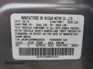 2011 Infiniti M37 with VIN JN1BY1AP8BM320930, listed as a Copart auction lot 79931304 with 102,070 mi miles and Salvage Title. Bid and sale history available at carsss.com. Image 13.