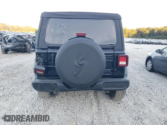 2022 Jeep Wrangler Unlimited High Tide with VIN 1C4HJXDG1NW134486, listed as a Copart auction lot 75280764 with 61,282 mi miles and Salvage Title. Bid and sale history available at DreamBid. Image 6.