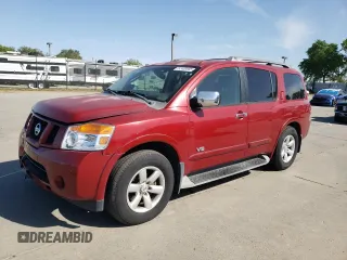 2008 Nissan Armada SE z VIN 5N1AA08D38N627567, wystawiony jako Copart lot #52408585 z przebiegiem 160 087 mil mil oraz Szkoda całkowita • Salvage title. Historia ofert i sprzedaży dostępna na DreamBid. Obrazek 1.