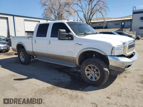 2006 Ford F-250 XL with VIN 1FTSW21P06EB62866, listed as a Copart auction lot 46083345 with 164,667 mi miles and Salvage Title. Bid and sale history available at DreamBid. Image 4.