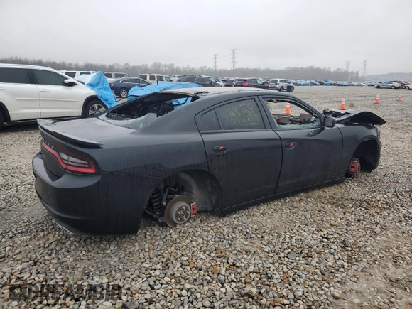 2019 Dodge Charger SXT with VIN 2C3CDXBG7KH732391, listed as a Copart auction lot 88853455 with Not Provided miles and Salvage Title. Bid and sale history available at carsss.com. Image 3.