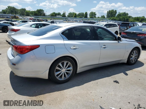 2017 Infiniti Q50 Sport with VIN JN1EV7AP1HM742295, listed as a Copart auction lot 61851655 with 69,227 mi miles and Salvage title. Bid and sale history available at DreamBid. Image 3.