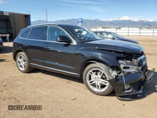 2015 Audi Q5 Premium Plus with VIN WA1LFAFP1FA094375, listed as a Copart auction lot 53404925 with 80,730 mi miles and Salvage title. Bid and sale history available at DreamBid. Image 4.