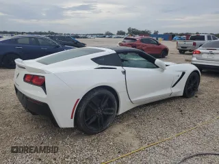 2014 Chevrolet Corvette Z51 3LT with VIN 1G1YM2D73E5105712, listed as a Copart auction lot 79658014 with 19,347 mi miles and Salvage title. Bid and sale history available at DreamBid. Image 3.