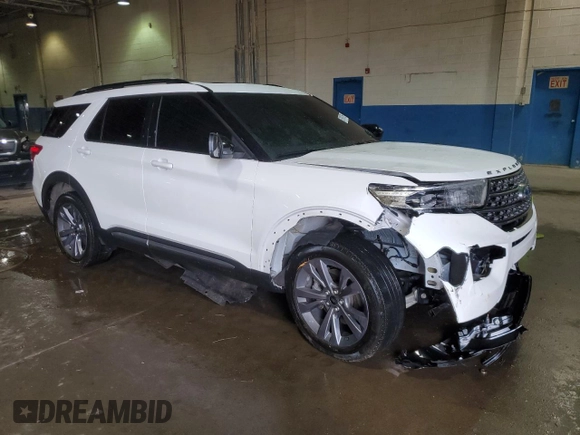 2023 Ford Explorer XLT with VIN 1FMSK8DH0PGB94480, listed as a Copart auction lot 51916755 with 53,112 mi miles and Salvage title. Bid and sale history available at DreamBid. Image 4.