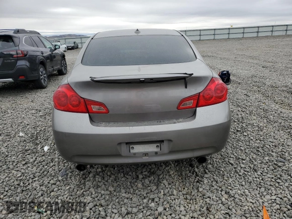 2007 Infiniti G35 Sedan G35x with VIN JNKBV61F37M810207, listed as a Copart auction lot 47634545 with 238,387 mi miles and Salvage Title. Bid and sale history available at carsss.com. Image 6.