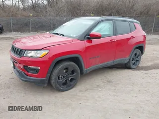 2018 Jeep Compass Latitude with VIN 3C4NJDBB2JT399488, listed as a IAAI auction lot 41553252 with 79,606 mi miles. Bid and sale history available at carsss.com. Image 19.