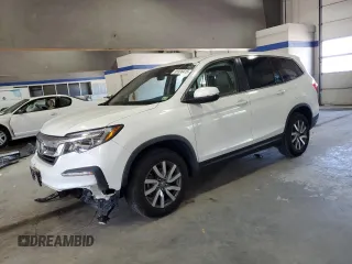 2019 Honda Pilot EX-L with VIN 5FNYF6H55KB080078, listed as a Copart auction lot 55938415 with 54,857 mi miles and Salvage title. Bid and sale history available at DreamBid. Image 1.
