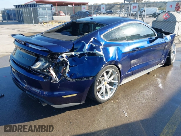 2019 Ford Mustang GT with VIN 1FA6P8CF7K5168301, listed as a IAAI auction lot 41778396 with 52,012 mi miles. Bid and sale history available at carsss.com. Image 4.