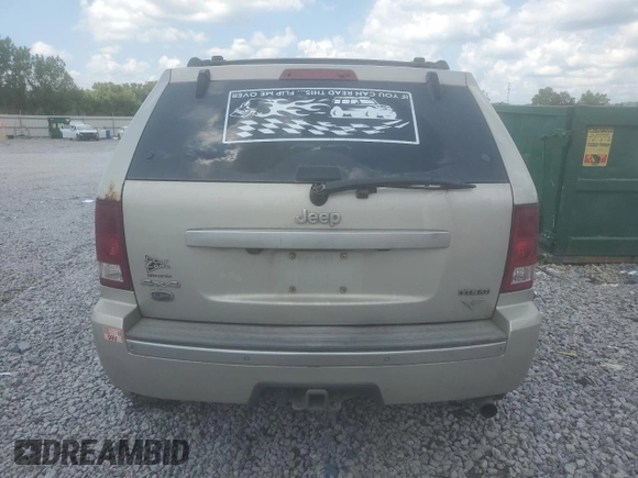 2007 Jeep Grand Cherokee Overland with VIN 1J8HR68227C579883, listed as a Copart auction lot 65282225 with 224,059 mi miles and Clean title. Bid and sale history available at DreamBid. Image 6.