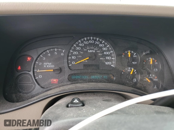 2005 Chevrolet Suburban Z71 with VIN 3GNFK16ZX5G111116, listed as a Copart auction lot 48506385 with 302,617 mi miles and Salvage title. Bid and sale history available at DreamBid. Image 9.