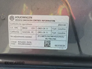 2024 Volkswagen Tiguan SE with VIN 3VV3B7AX1RM108036, listed as a IAAI auction lot 42796415 with 37,805 mi miles and . Bid and sale history available at DreamBid. Image 15.