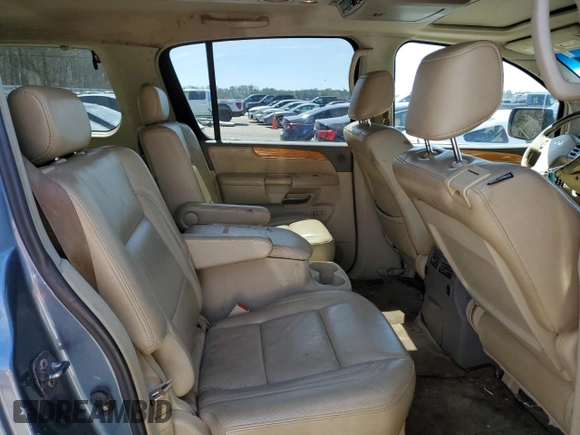 2008 Infiniti QX56 with VIN 5N3AA08D78N903384, listed as a Copart auction lot 47493495 with 264,083 mi miles and Salvage Title. Bid and sale history available at carsss.com. Image 10.