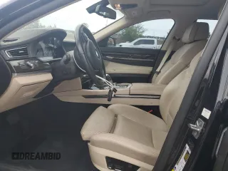 2012 BMW 7 Series 740Li with VIN WBAKB4C59CC576476, listed as a Copart auction lot 55670215 with 100,907 mi miles and Salvage title. Bid and sale history available at DreamBid. Image 7.