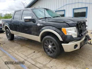 2010 Ford F-150 XL with VIN 1FTFW1EV7AKA98081, listed as a Copart auction lot 58248075 with 262,250 mi miles and Salvage title. Bid and sale history available at DreamBid. Image 4.