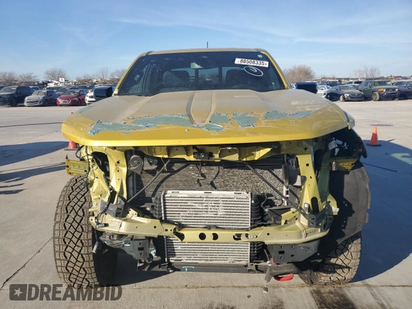 2023 GMC Canyon 4WD AT4 with VIN 1GTP6DEKXP1143203, listed as a Copart auction lot 88508335 with 13,887 mi miles and Salvage Title. Bid and sale history available at carsss.com. Image 5.