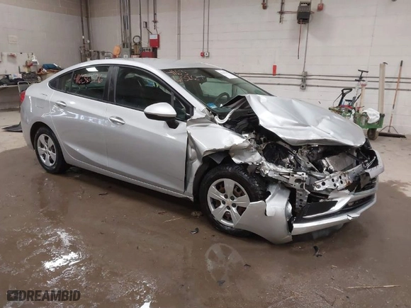 2017 Chevrolet Cruze LS with VIN 1G1BC5SM5H7104010, listed as a IAAI auction lot 41636526 with NaN miles. Bid and sale history available at carsss.com. Image 1.