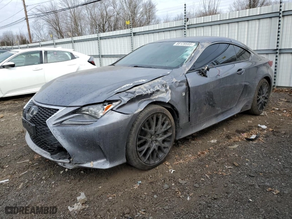 2016 Lexus RC 300 with VIN JTHSM5BC1G5000635, listed as a Copart auction lot 88128555 with 121,988 mi miles and Salvage Title. Bid and sale history available at carsss.com. Image 1.