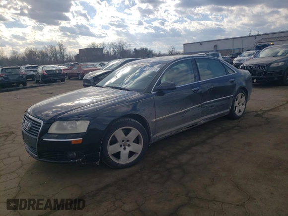 2006 Audi A8 4.2L with VIN WAUML44E86N006594, listed as a Copart auction lot 43246445 with Not provided miles and Salvage title. Bid and sale history available at DreamBid. Image 1.