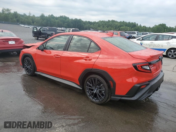 2024 Subaru WRX Premium с VIN JF1VBAH63R9819467, выставлен на аукционе Copart как лот 60785835 с пробегом 7 534 миль миль и Списание • Salvage title. История ставок и продаж доступна на DreamBid. Изображение 2.