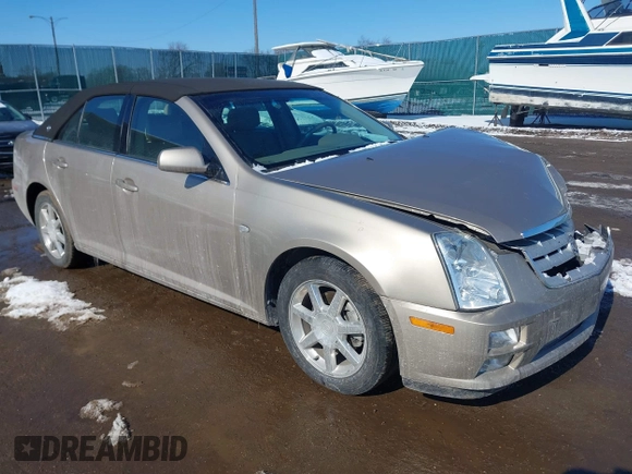 2005 Cadillac STS with VIN 1G6DC67A350161723, listed as a IAAI auction lot 41633731 with 85,343 mi miles and . Bid and sale history available at DreamBid. Image 1.
