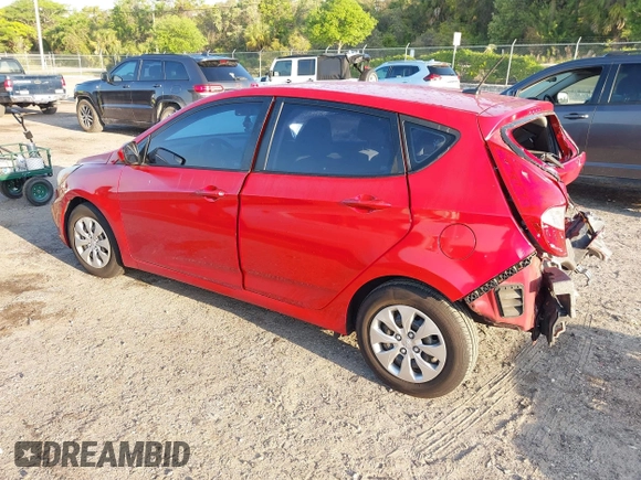 2016 Hyundai Accent SE with VIN KMHCT5AE9GU257815, listed as a IAAI auction lot 41941325 with 109,113 mi miles. Bid and sale history available at carsss.com. Image 3.