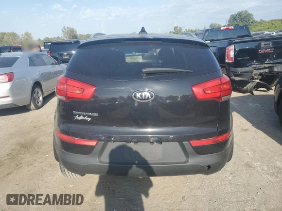 2015 Kia Sportage LX with VIN KNDPB3AC7F7780369, listed as a Copart auction lot 74604174 with 166,561 mi miles and Salvage Title. Bid and sale history available at carsss.com. Image 6.