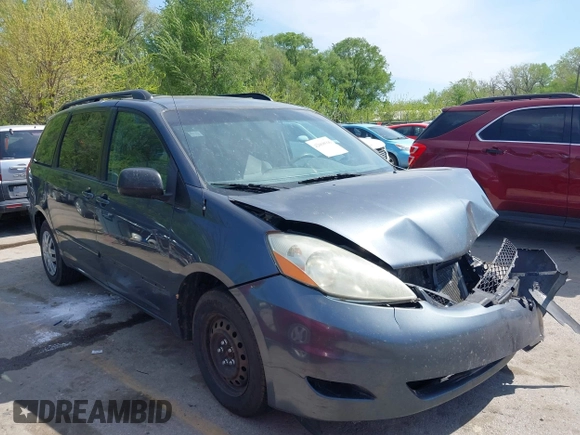 2006 Toyota Sienna CE with VIN 5TDZA23C66S505374, listed as a IAAI auction lot 42068566 with 222,004 mi miles. Bid and sale history available at carsss.com. Image 1.