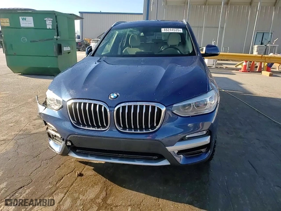 2018 BMW X3 xDrive30i with VIN 5UXTR9C53JLD70052, listed as a Copart auction lot 48244535 with 57,928 mi miles and Salvage Title. Bid and sale history available at carsss.com. Image 15.