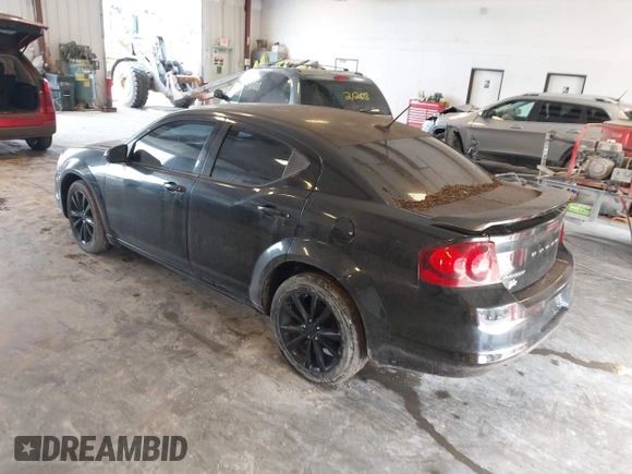 2013 Dodge Avenger SXT with VIN 1C3CDZCGXDN682929, listed as a IAAI auction lot 42689835 with 218,798 mi miles and . Bid and sale history available at DreamBid. Image 3.