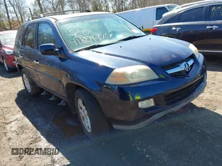 2004 Acura MDX Touring Pkg with VIN 2HNYD186X4H515704, listed as a IAAI auction lot 41851825 with 999,999 mi miles. Bid and sale history available at carsss.com. Image 1.
